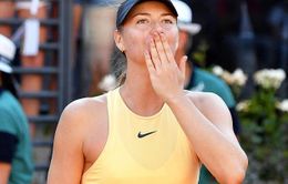 Thắng kịch tính Ostapenko, Sharapova tiến sát trận chung kết Rome mở rộng 2018