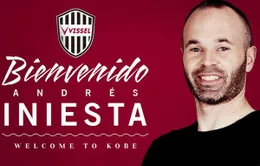 Andres Iniesta ra mắt CLB Nhật Bản