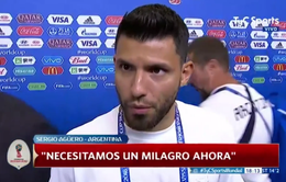 FIFA World Cup™ 2018: Argentina thua muối mặt, Aguero "trút giận" lên HLV Sampaoli