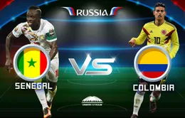 Thông tin đáng chú ý trước trận đấu ĐT Senegal - ĐT Colombia (21h00 ngày 28/6, VTV2)