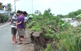 An Giang: Tiếp tục xảy ra sạt lở gây nguy hiểm