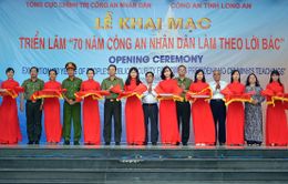 Khai mạc triển lãm ảnh Công an Nhân dân làm theo lời Bác tại Long An