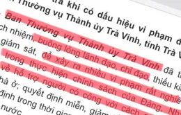 Ban TVTU Trà Vinh: Buông lỏng lãnh đạo, để xảy ra nhiều vi phạm rất nghiêm trọng