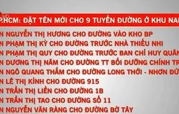 TP.HCM đặt tên mới 9 tuyến đường