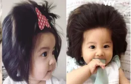 Cô bé tóc dày Nhật Bản gây "sốt" mạng xã hội