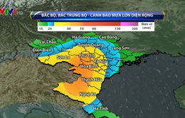 Sau bão số 4, nhiều nơi ở Bắc Bộ và Bắc Trung Bộ mưa lớn