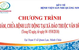 Khám, chữa bệnh lưu động cho nhân dân ở huyện đảo Vân Đồn