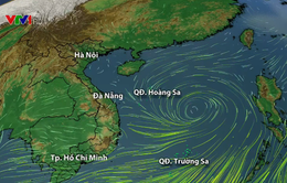 Xuất hiện vùng áp thấp trên Biển Đông