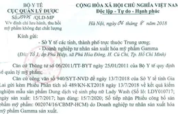 Đình chỉ lưu hành, thu hồi sản phẩm dung dịch vệ sinh phụ nữ Lady Wash