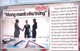 Hợp tác đầu tư của DN Việt: "Mong manh như trứng"