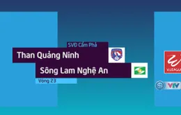 VIDEO: Tổng hợp diễn biến trận đấu Than Quảng Ninh 2-2 Sông Lam Nghệ An (Vòng 23 Nuti Café V.League 2018)