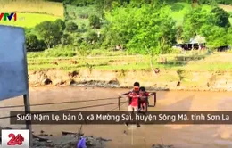 Nguy hiểm đến trường bằng cáp treo tự chế