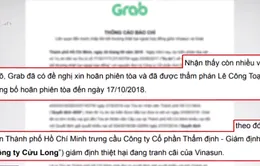 Vụ Vinasun kiện Grabtaxi đòi bồi thường 41 tỷ đồng: Tiếp tục hoãn xét xử