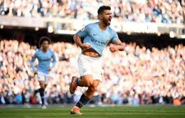 Man City có thể mất Aguero ở trận gặp Liverpool