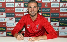 Jordan Henderson gia hạn hợp đồng với Liverpool