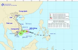 Cơn bão số 1 suy yếu thành một vùng áp thấp