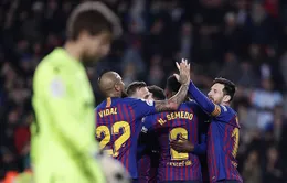 Cúp nhà vua Tây Ban Nha: Dembele và Messi đưa Barcelona ngược dòng vào tứ kết