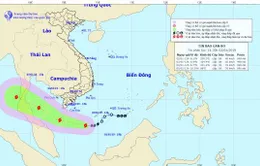 Tâm bão số 1 cách đất liền các tỉnh Nam Bộ khoảng 430km