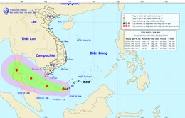 Bão số 1 giật cấp 10 - 11 di chuyển theo hướng Tây Tây Bắc