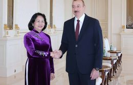 Phó Chủ tịch nước Đặng Thị Ngọc Thịnh hội kiến Tổng thống Azerbaijan Ilham Aliyev