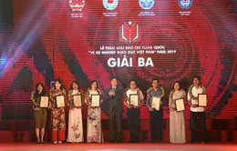 Báo điện tử VTV News giành giải Ba giải Báo chí toàn quốc "Vì sự nghiệp giáo dục Việt Nam"