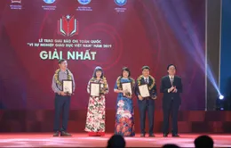 VTV giành 4 giải báo chí toàn quốc "Vì sự nghiệp giáo dục Việt Nam 2019"