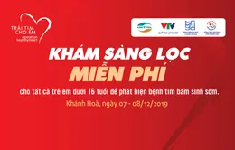 Lịch khám sàng lọc tim bẩm sinh miễn phí cho trẻ em dưới 16 tuổi tại Nha Trang