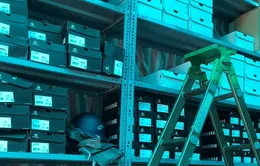 Hà Nội: Thu giữ hơn 2.200 đôi giày nghi giả các nhãn hiệu nổi tiếng