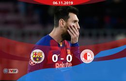 Barcelona 0-0 Slavia Praha: Messi bất lực, Barcelona chia điểm trên sân nhà