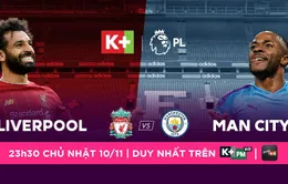 Lịch trực tiếp bóng đá Ngoại hạng Anh vòng 12: Liverpool quyết chiến Man City