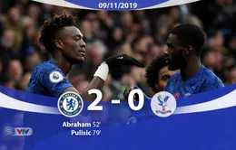 Chelsea 2-0 Crystal Palace: The Blues tạm chiếm ngôi nhì bảng