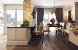 Căn hộ mang phong cách bán cổ điển sang trọng và hoàn mỹ