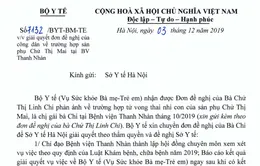 Thai 40 tuần tử vong, người nhà kiến nghị lên Bộ Y tế