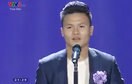 Cúp Chiến thắng 2018: Tiền vệ Quang Hải giành giải thưởng Nam VĐV của năm
