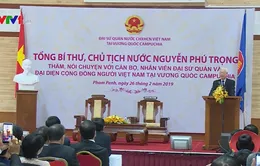 Tổng Bí thư, Chủ tịch nước gặp cộng đồng người Việt Nam tại Campuchia