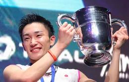 Kento Momota lần đầu tiên vô địch đơn nam Giải Cầu lông toàn Anh