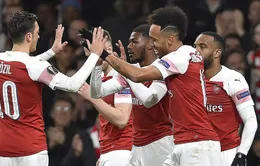 Kết quả lượt về vòng 1/8 Europa League: Arsenal, Chelsea vào tứ kết với những chiến thắng đậm