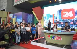 Không gian đặc biệt của VTV24 tại Hội Báo toàn quốc