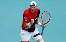 Cập nhật kết quả vòng 4 đơn nam Miami mở rộng: John Isner vất vả giành quyền vào tứ kết