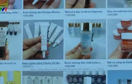 Tràn lan mỹ phẩm mini-zise, hàng tặng dùng thử không rõ nguồn gốc