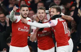 Kết quả lượt đi tứ kết Europa League: Arsenal thắng dễ Napoli, Chelsea vất vả vượt qua Slavia Praha