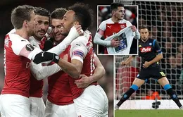 Kết quả lượt đi tứ kết Europa League: Arsenal 2 - 0 Napoli, Benfica 4 - 2 Frankfurt, Slavia Praha 0 - 1 Chelsea, Villarreal 1 - 3 Valencia