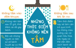 [Infographic] Những thời điểm không nên tắm