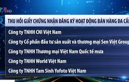 Thu hồi Giấy chứng nhận kinh doanh của 5 công ty đa cấp