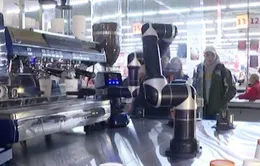 Robot pha cà phê tại Ukraine