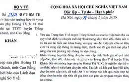 Bộ Y tế yêu cầu báo cáo trường hợp tử vong mẹ và thai nhi tại Cao Bằng