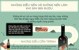 [INFOGRAPHIC] Những điều nên và không nên làm khi say rượu bia