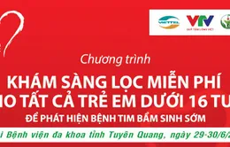 Khám sàng lọc bệnh tim bẩm sinh cho trẻ ở Tuyên Quang