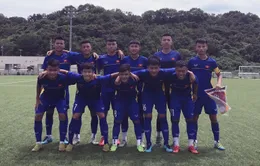 U15 Việt Nam thua 0-5 ở trận đấu tập đầu tiên ở Nhật Bản