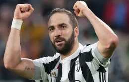 Higuain vui như Tết khi được tái hợp với Ronaldo